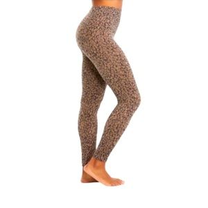 SPANX Look At Me Now Seamless Leggings Mini Leopard Print Size Medium